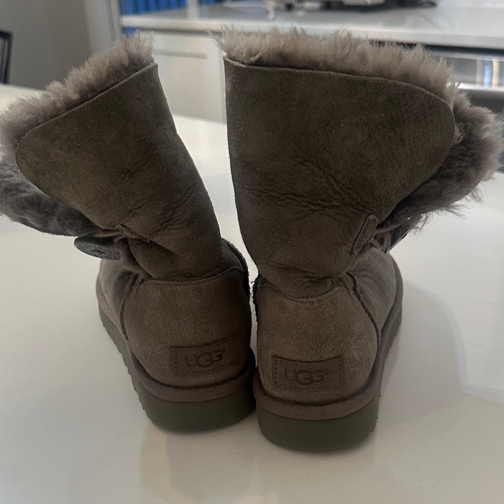 UGG Gray Boots with Plush Lining